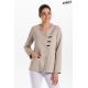 Chaqueta mcfb m/l beige con presillas