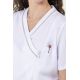 Chaqueta mujer m/c microfibra elástica blanca