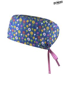 Gorro Sanidad unisex pelo largo flores colores