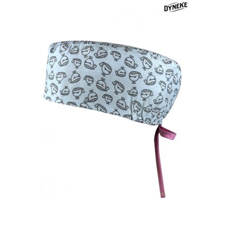 Gorro Sanidad unisex pelo corto ballenitas