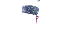 Gorro Sanidad unisex pelo corto flores colores