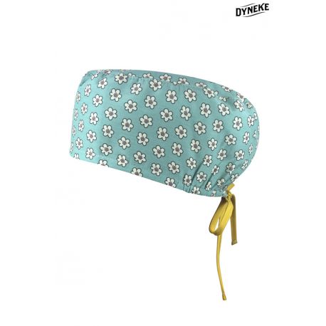 Gorro Sanidad unisex pelo largo flor liberty