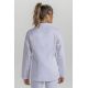 Chaqueta cruzada mujer m/l microfibra blanca