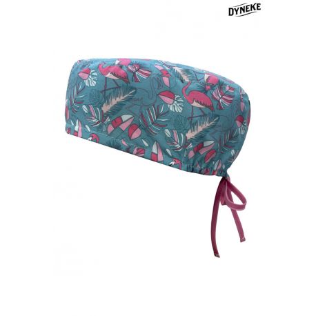 Gorro Sanidad unisex pelo corto flamencos