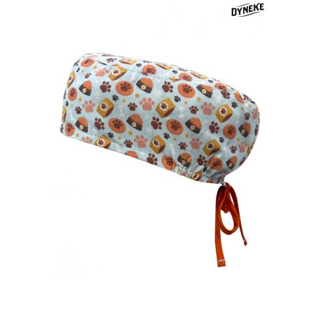 Gorro Sanidad unisex pelo corto huellas perro