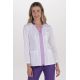 Chaqueta elástica m/l mujer detalles morado