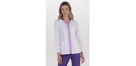 Chaqueta elástica m/l mujer detalles morado