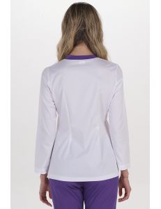 Chaqueta elástica m/l mujer detalles morado