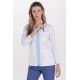 Chaqueta elástica m/l mujer detalles azul