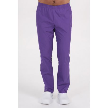 Pantalón unisex s/bolsillos morado