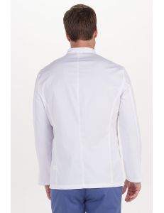 Chaqueta hombre sarga elástica m/l contraste azul